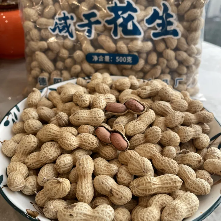 四川罗江咸干花生500g咸香酥脆传统工艺炒制带壳花生休闲下酒菜