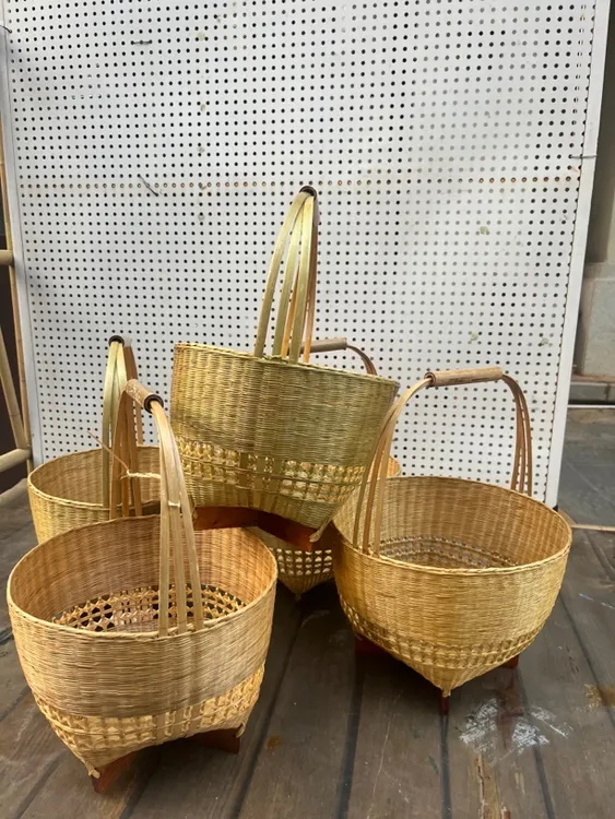 傣族竹编提篮中号