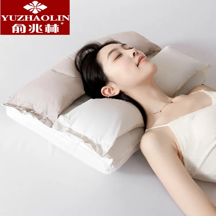 俞兆林高端三合一分区护颈枕芯单人家用慢回弹侧睡仰睡不压脸