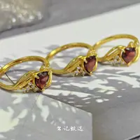 【书记甄选】天然石榴石戒指 多样性发一件 4727OS