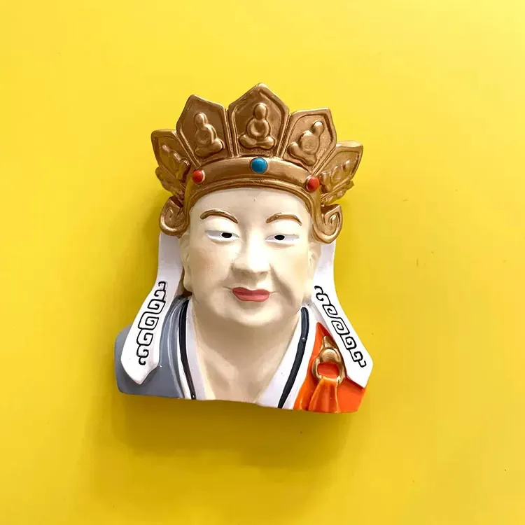 景德镇文创无语佛表情包 家用陶瓷冰箱贴 可爱 搞怪 纪念品 礼品