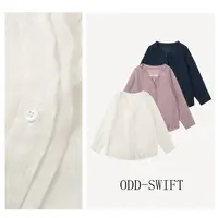 【多多专属】 韩系简约双层花边V领微透防晒衬衫 -ODD253912