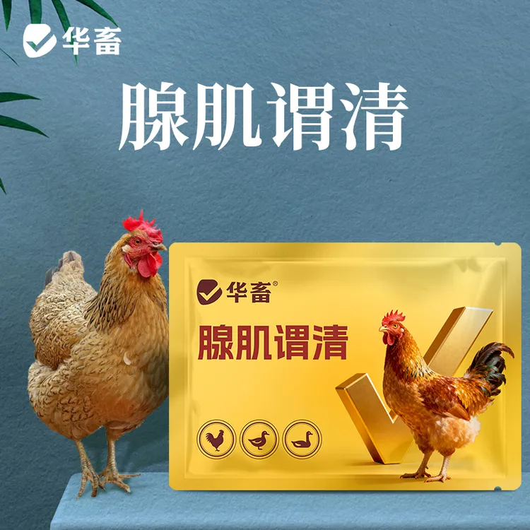 禽用腺肌胃清鸡鸭鹅鸽子鹌鹑芦丁鸡腺肌胃康兽用饲料添加剂商品图