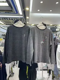 【清仓】卡通刺绣圆领条纹长袖T恤6903-1