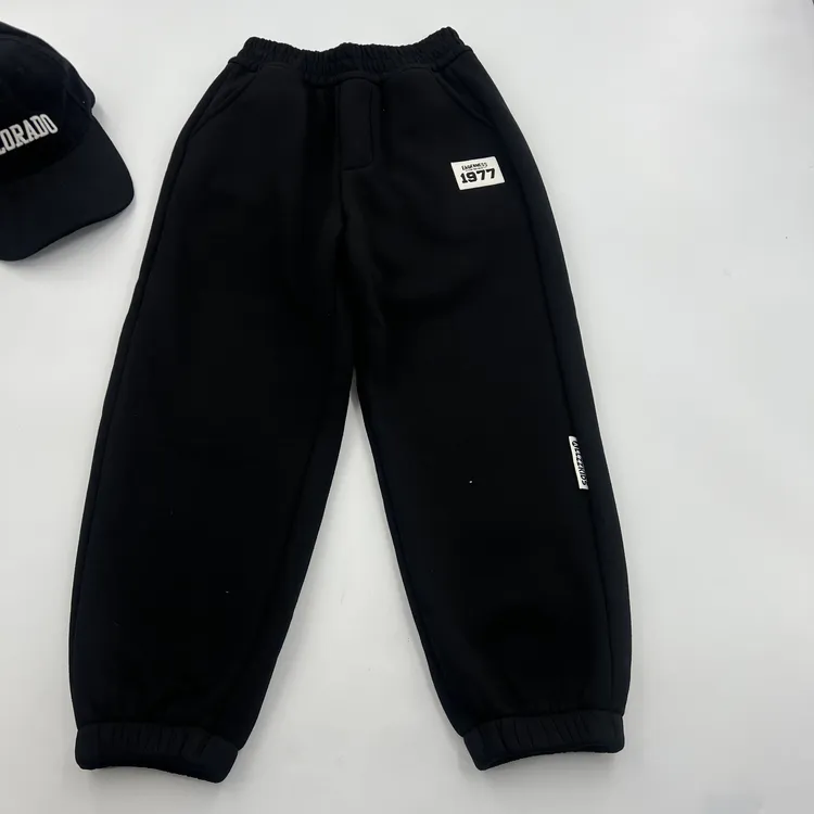 23037高端潮流时尚百搭休闲童装加绒休闲裤A15-3-2/花灰B6-4-3