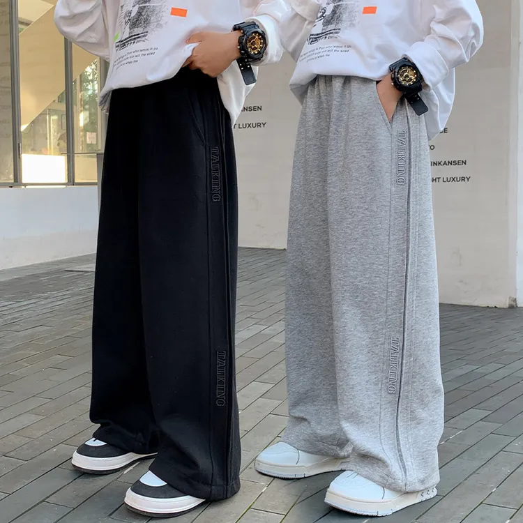 男童裤子阔腿裤春秋2025新款运动卫裤秋季中大童宽松直筒休闲长裤