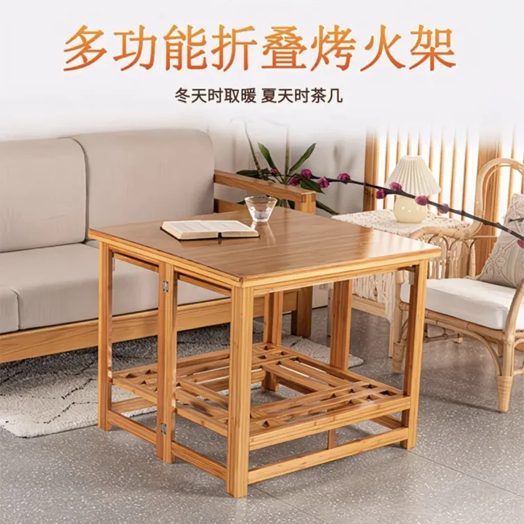 多功能民俗图案可折叠折叠折叠桌简易四方桌长方形