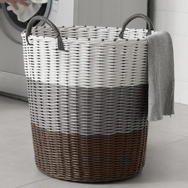 优勤储物脏衣篮洗衣筐脏衣服收纳筐创意衣篓装放衣服框藤编篮子篓