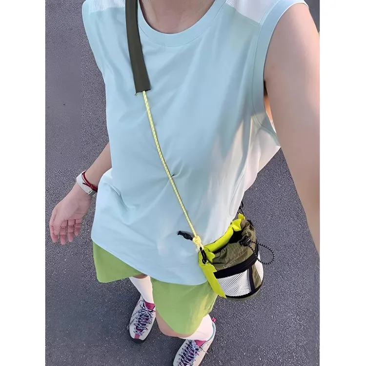 速干背心男女夏季凉感冰丝无袖T恤运动跑步健身薄款百搭潮流透气