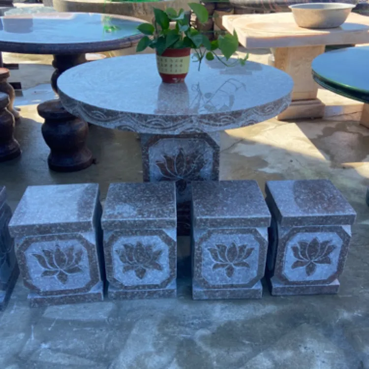 中式餐桌复古桌子防水阳台家用桌椅景观