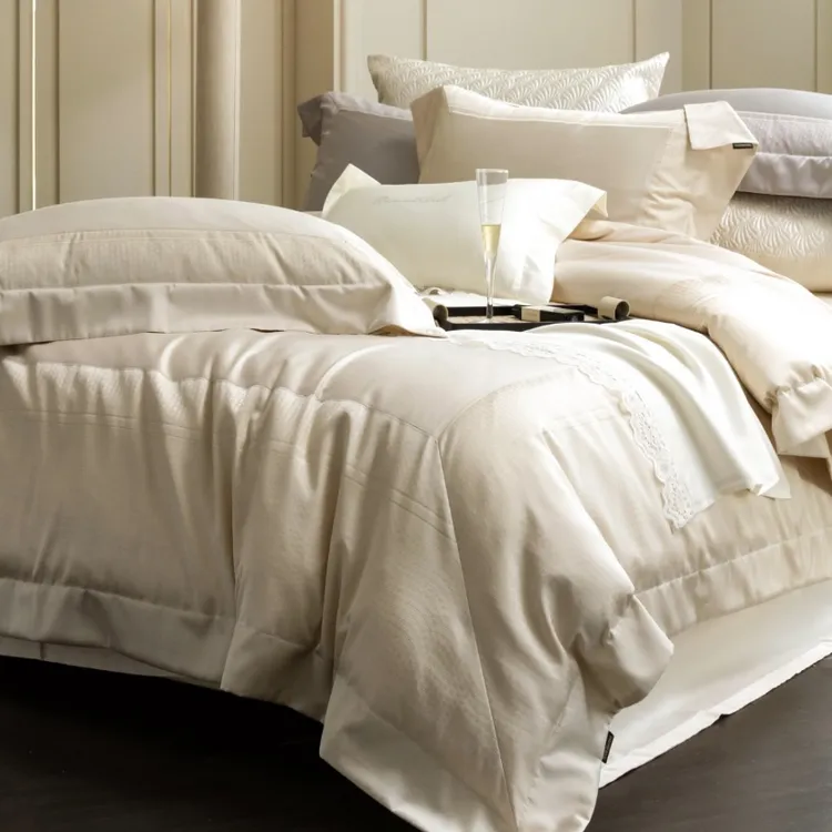 天丝棉磨毛四件套【露丝曼】高端轻奢秋冬长绒棉混纺莱赛尔保暖床品