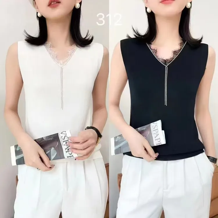 轻熟风背心夏季女士桑蚕丝吊带网红女士赫本风