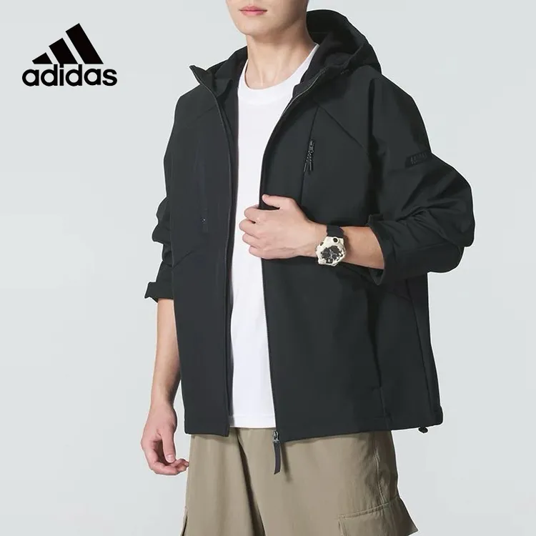 adidas/阿迪达斯户外防风冲锋夹克透气耐磨防风防水外套KG8966