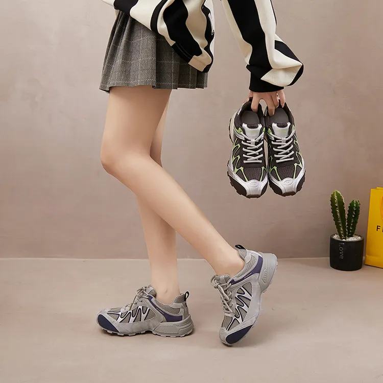 秋冬新品韩版透气四季德训鞋时尚气休闲女鞋 Y 25908