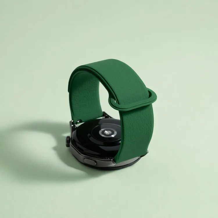 适用华为Watch5/4pro硅胶磁吸GT5/GT4运动表带GT3荔枝纹回环腕带