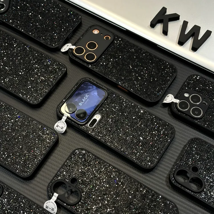 小香风细闪适用苹果17/16promax手机壳iPhone小米15vivoppo华为70