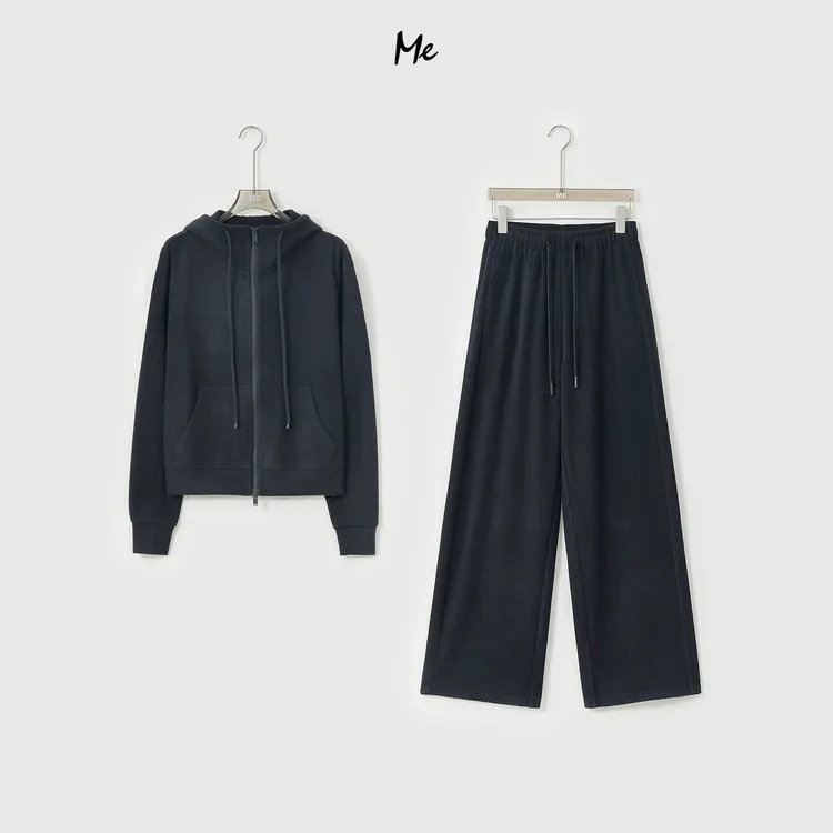 ME【阿拉善卫衣套装】北纬43°山羊绒混纺云绒感显瘦套装MESA3360