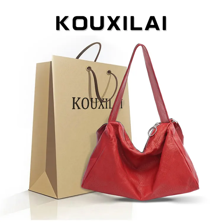 大容量时尚百搭单肩腋下包女士托特包斜挎包K8050（大号）