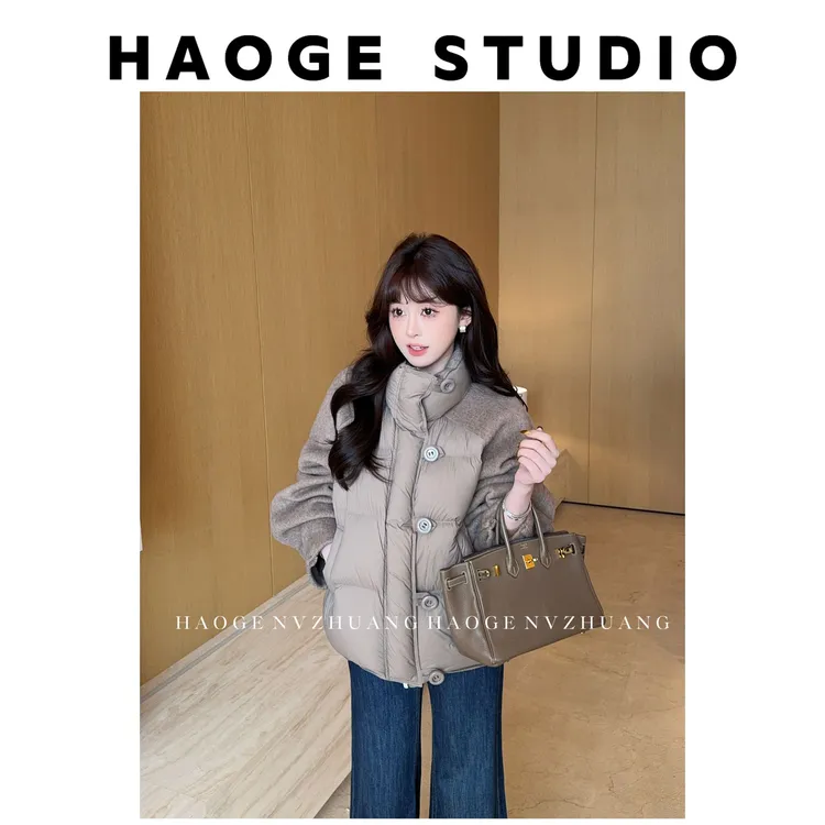 浩哥严选●半糖摩卡HGQ5YRF4156A羽绒服预