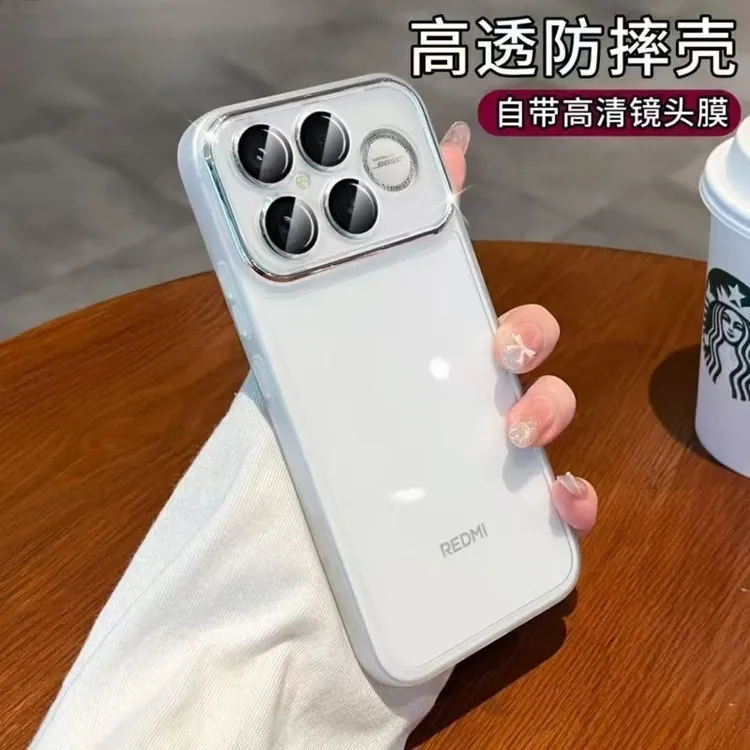 自带镜头膜适用红米k90Promax手机壳简约k90/k80透明全包防摔软壳