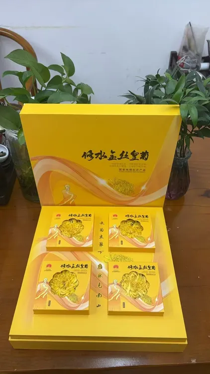 高档茶礼盒装20朵大菊花