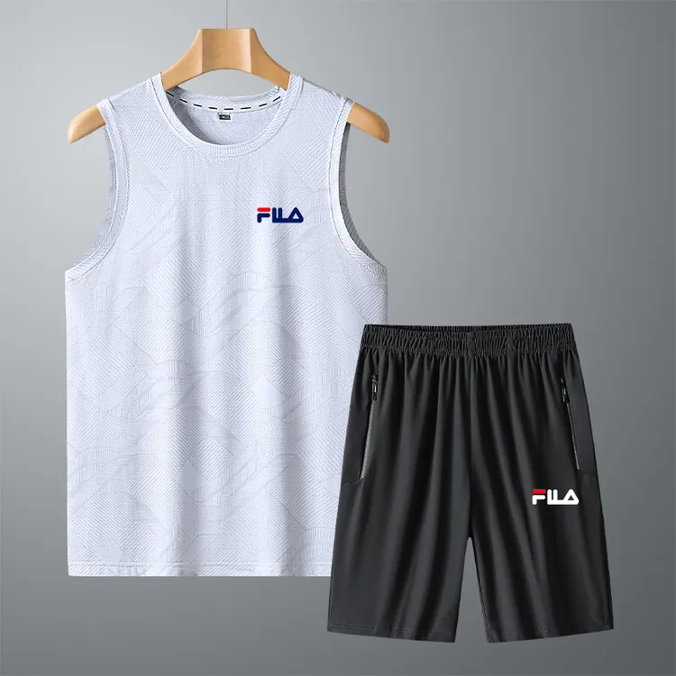 一折专区丨男士夏季短裤圆领薄款休闲运动套装无袖凉爽透气宽松衣