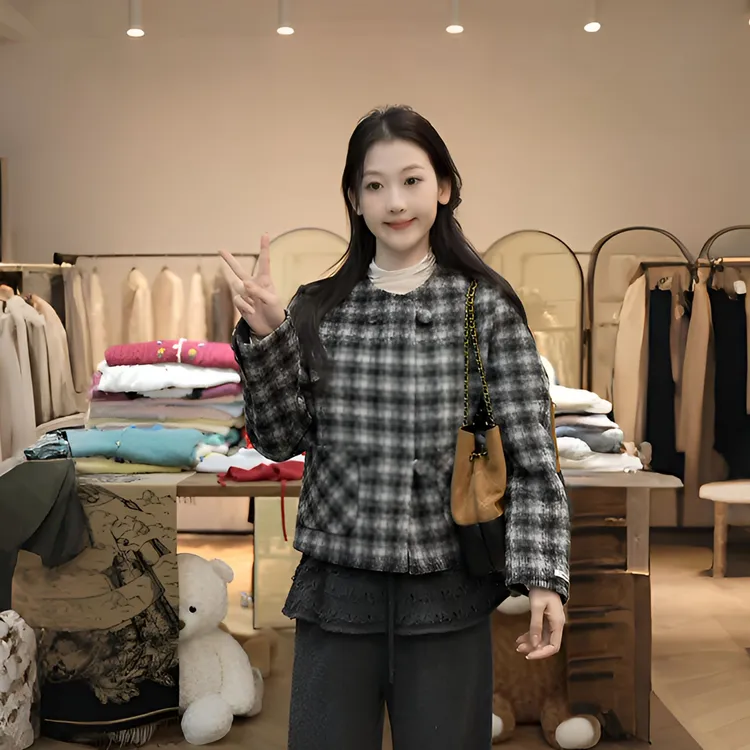 【闵笑一】雾都茶会 25早秋新款百搭显瘦上衣潮牌女装小香风外套