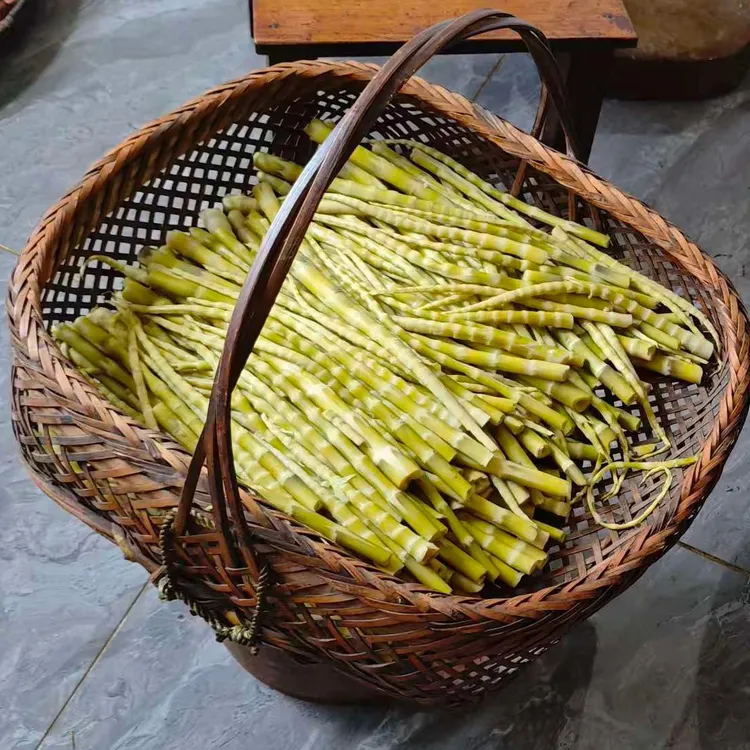 农家高山野生小冬笋煮熟真空发