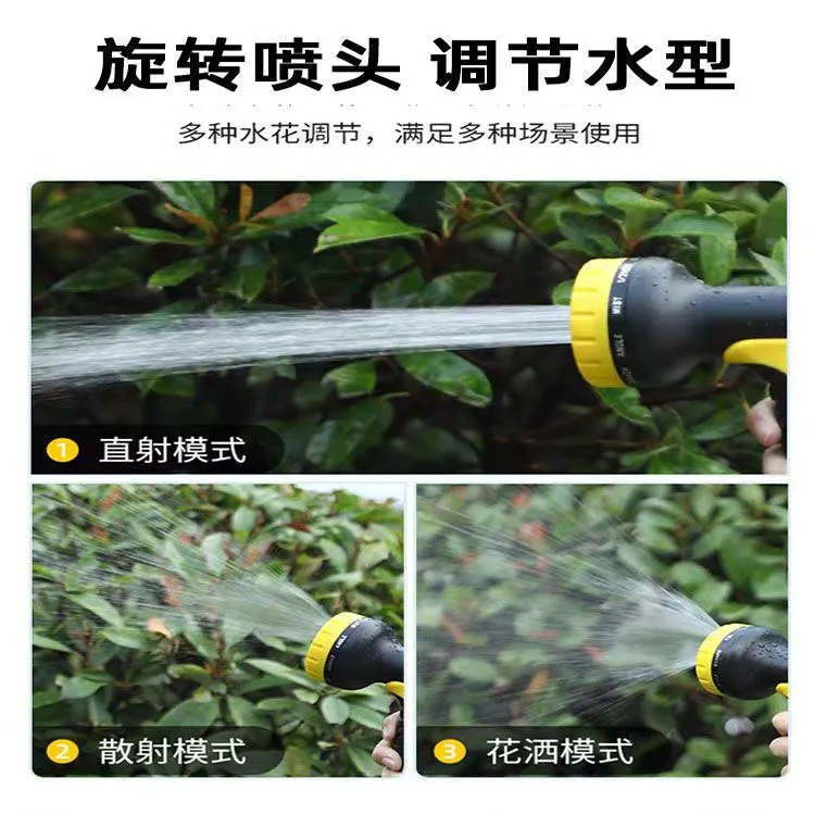 D高压洗车水枪家用浇花洗车工具汽车便携式高压冲车合金喷枪头商品图