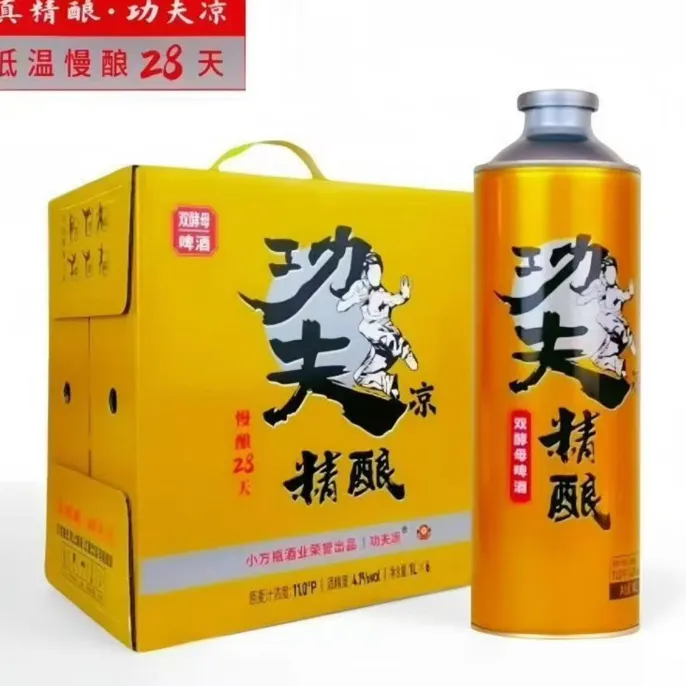 次日达 功夫凉 精酿 双酵母啤酒 1L