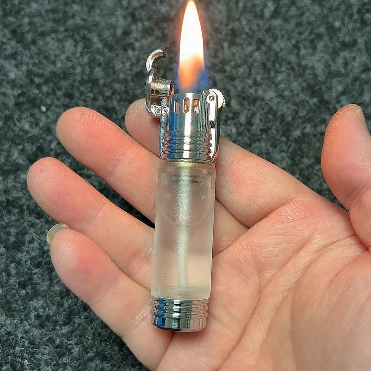 透明油仓煤油打火机 可视煤油打火机 老式砂轮打火机 包邮