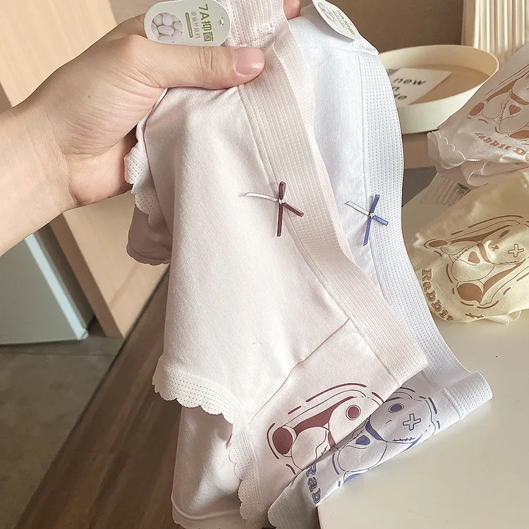 内裤女士棉质透气2025新款少女学生柔软舒适透气裆大码三角裤短裤