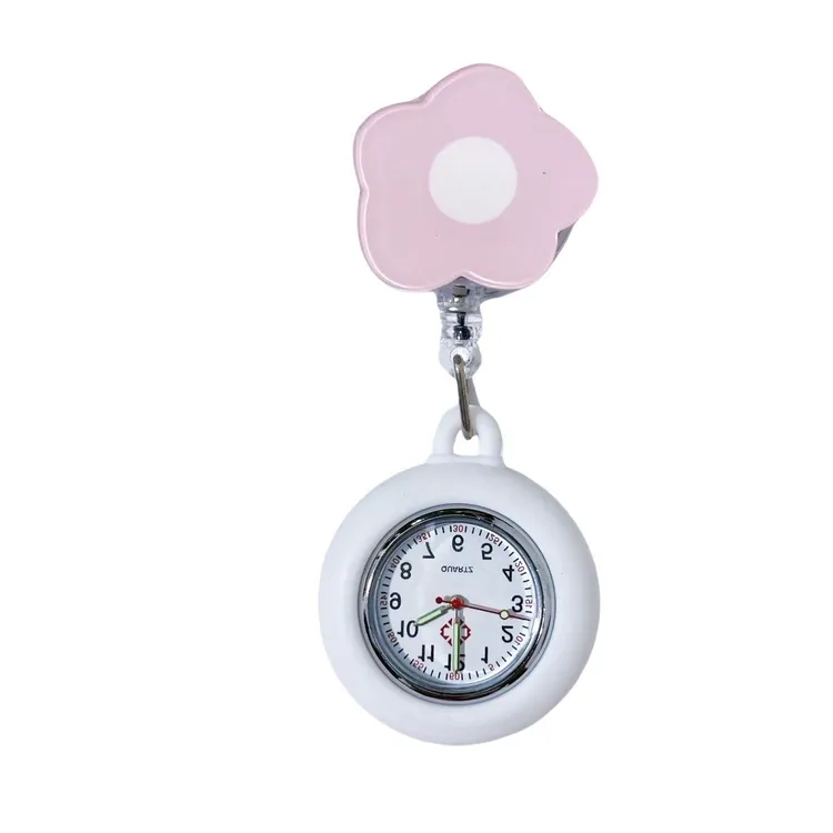 草莓小花夜光医生护士可伸缩挂表可爱学生考试手表
