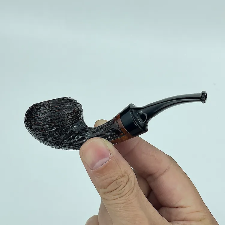 手工石楠木烟斗腾麻面男士礼物