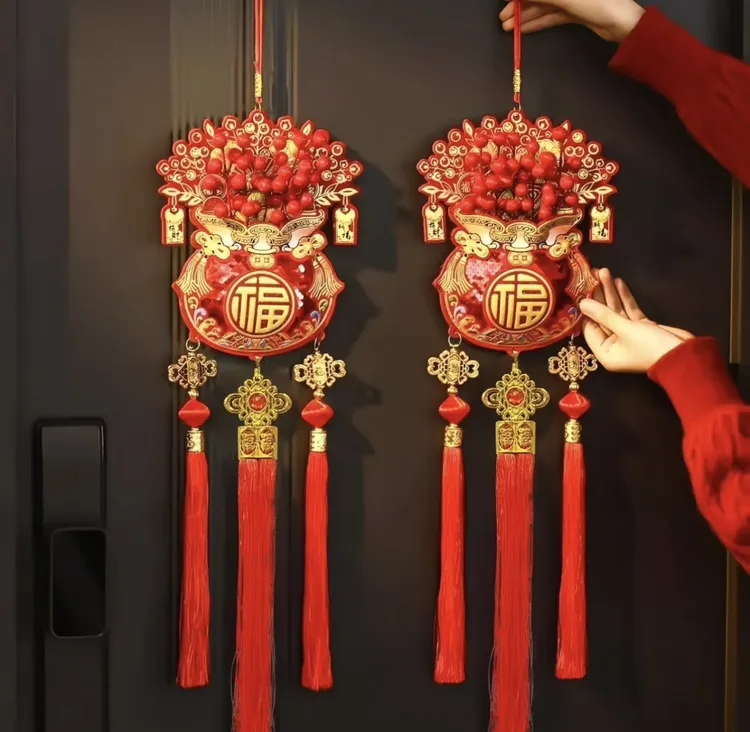 【工厂直销】红果福袋装饰挂件乔迁装扮用品中式客厅挂饰新年布置商品图