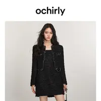 【诗语专属】ochirly欧时力 小香风外套女新款早春设计感短款