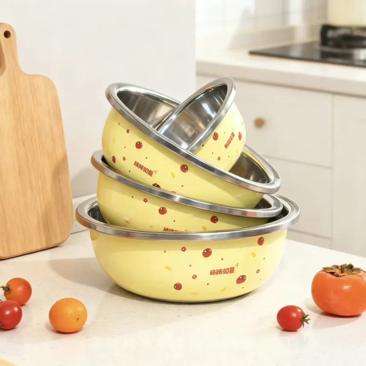 柿柿如意不锈钢套盆加深厨房揉面多用洗菜盆打蛋和面盆