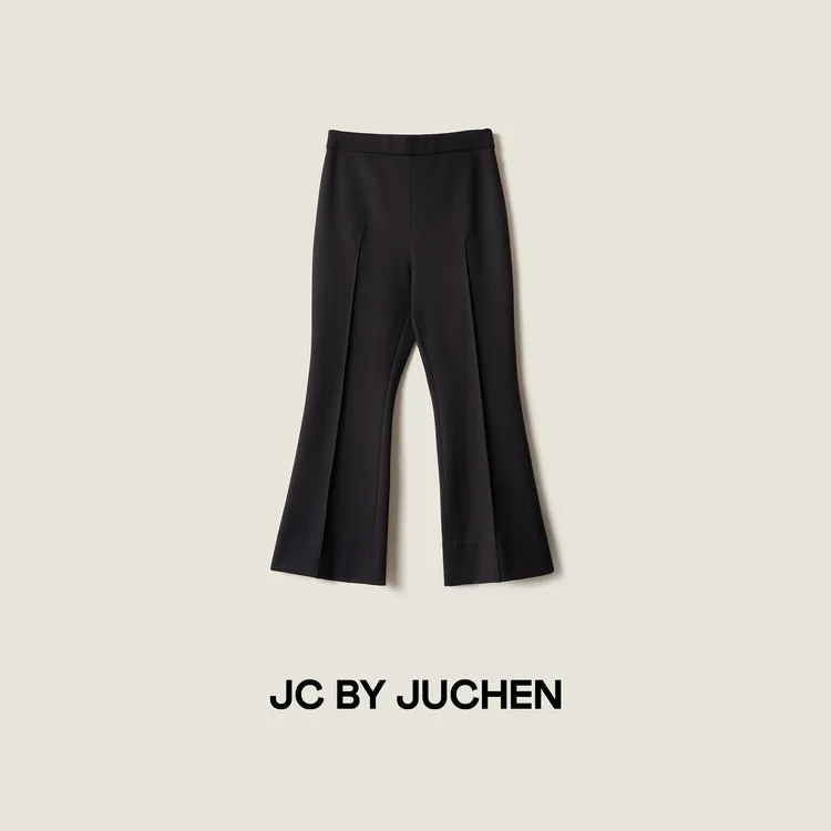 “腿精毕修课”3D挺缝中线秋冬厚款弹力沙漏九分小黑裤FW085172