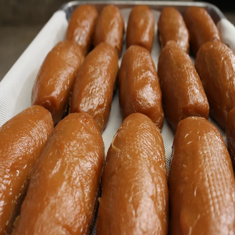 南充西充特产草木灰碱水米豆腐纯手工炒菜火锅好吃有碱味