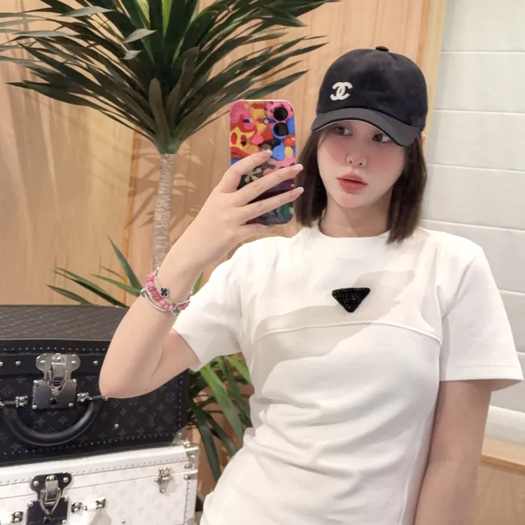 林肉肉【三角章仔修身短袖】XH5ZA0328时尚夏季百搭修身舒适短袖T恤