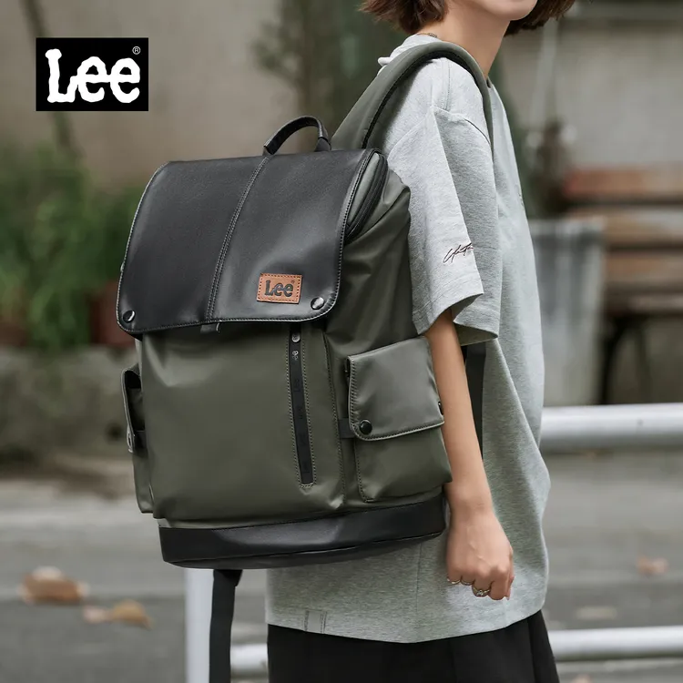 【潮搭必备】Lee潮流双肩包女大容量旅行包户外男士背包大学生轻便