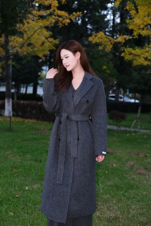双面100%纯羊毛大衣秋冬气质百搭