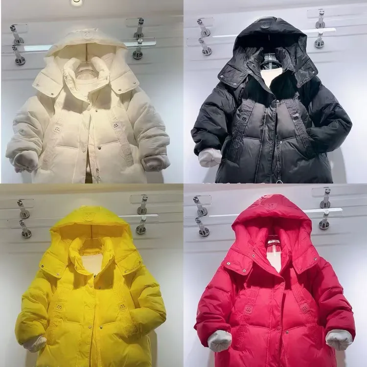 862（丹姐家）棉服冬季新款长袖连帽双兜字母设计休闲宽松加厚棉衣