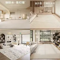 市面普通薄款硅藻丝高弹藻丝材质地毯家用大面积简约免洗客厅