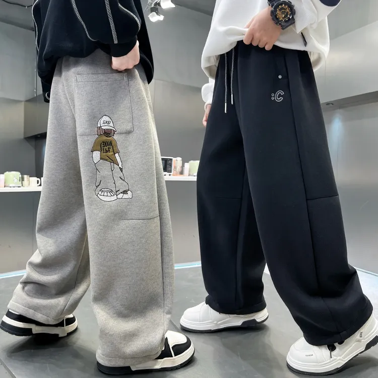 裤子休闲春秋卡通男童中大童