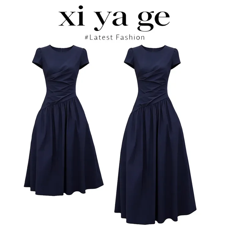 X-YAGE【桑葚】2026夏季气质上新优雅夏季收腰显瘦连衣裙女时尚穿搭