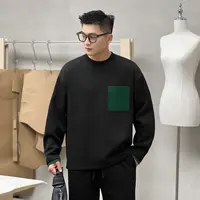 二十二号穿搭【手工编织口袋】加绒加厚保暖卫衣男秋冬季高级感内搭