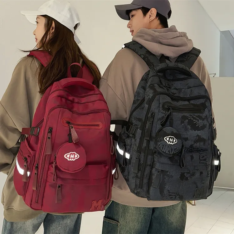 书包男生初中生ins小众高颜值高中大容量男款背包学生女双肩包男