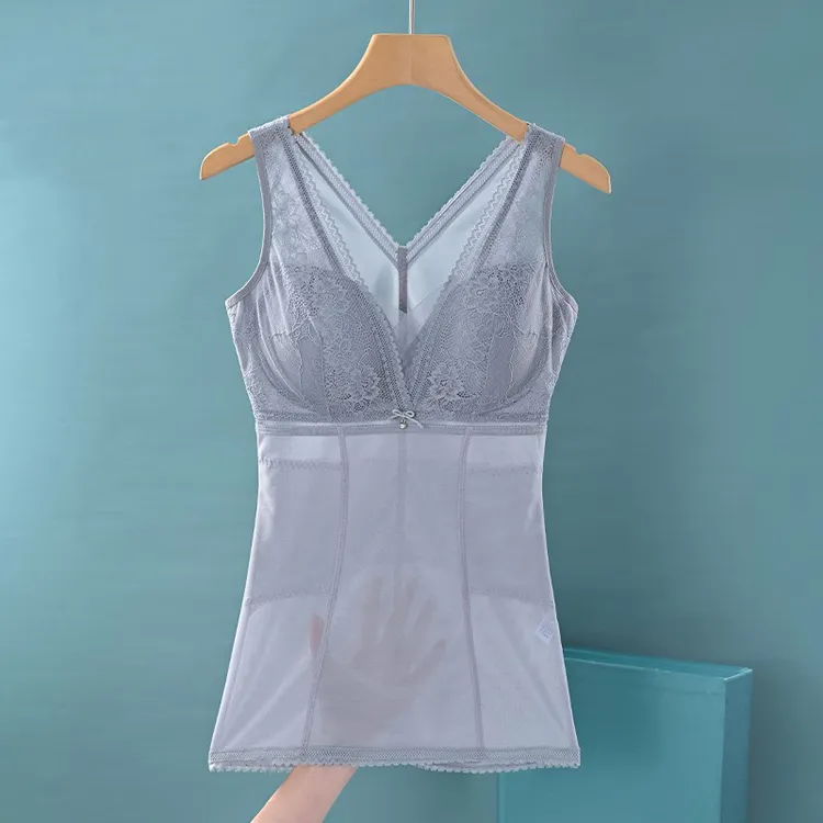夏季超薄打底背心胸罩一体式薄款内搭上衣无钢圈免穿美背吊带内衣