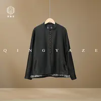 古拙腰果花！磨砂绵羊皮mix真丝腰果印花双面穿外套！GZ4887